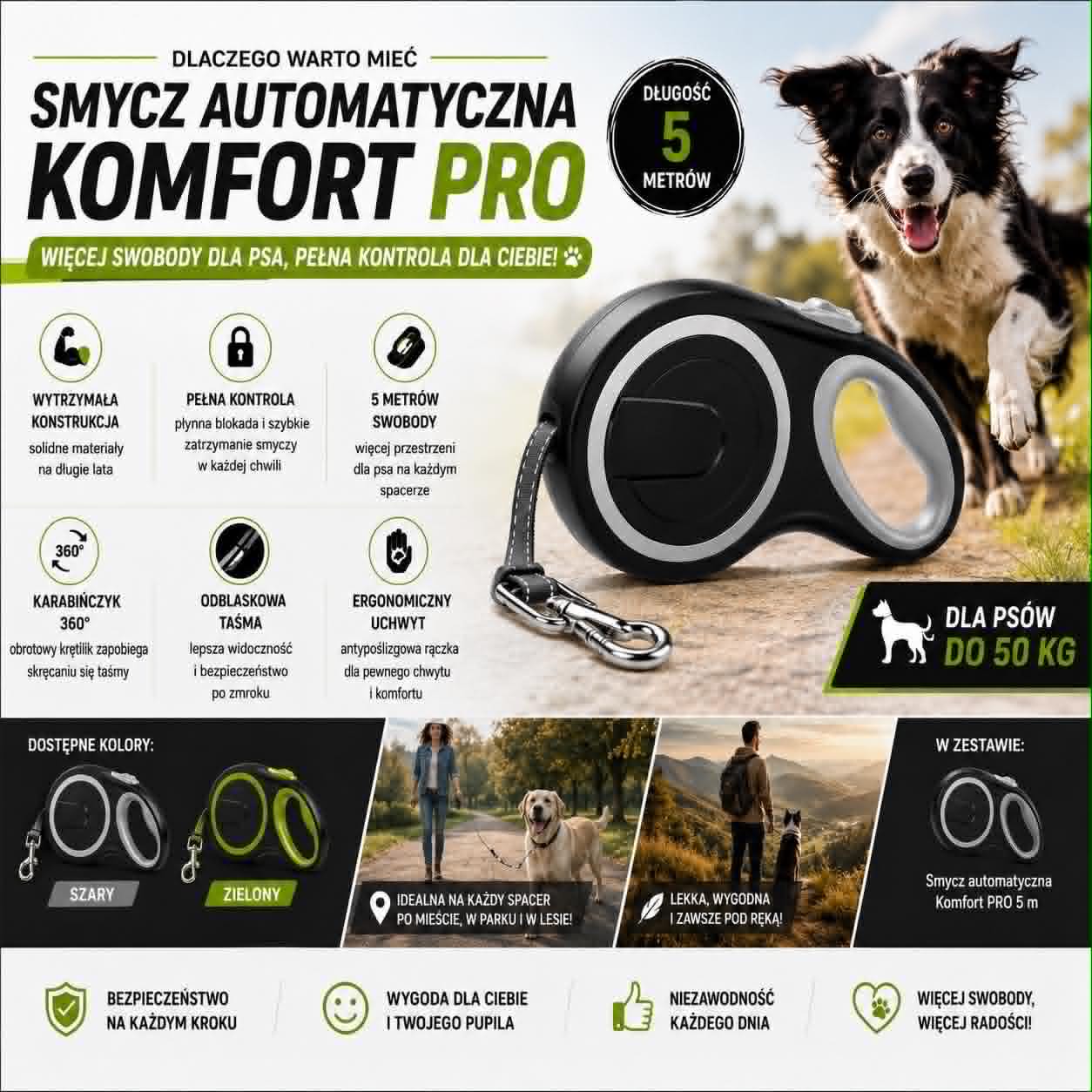 🦮Smycz Automatyczna Komfort PRO🦮