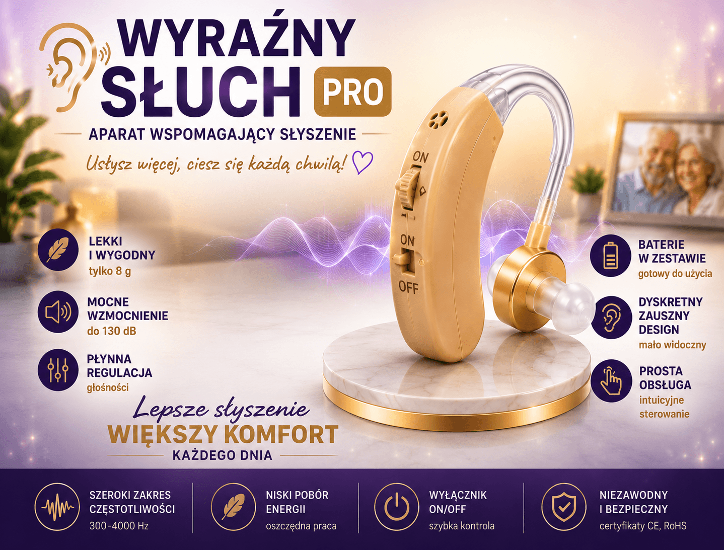 Wyraźny Słuch PRO~Aparat Słuchowy